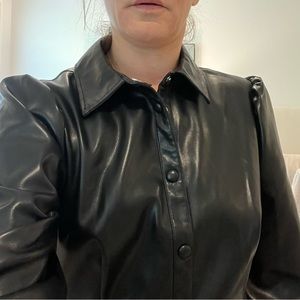 7 for all mankind NWT size medium leather dress